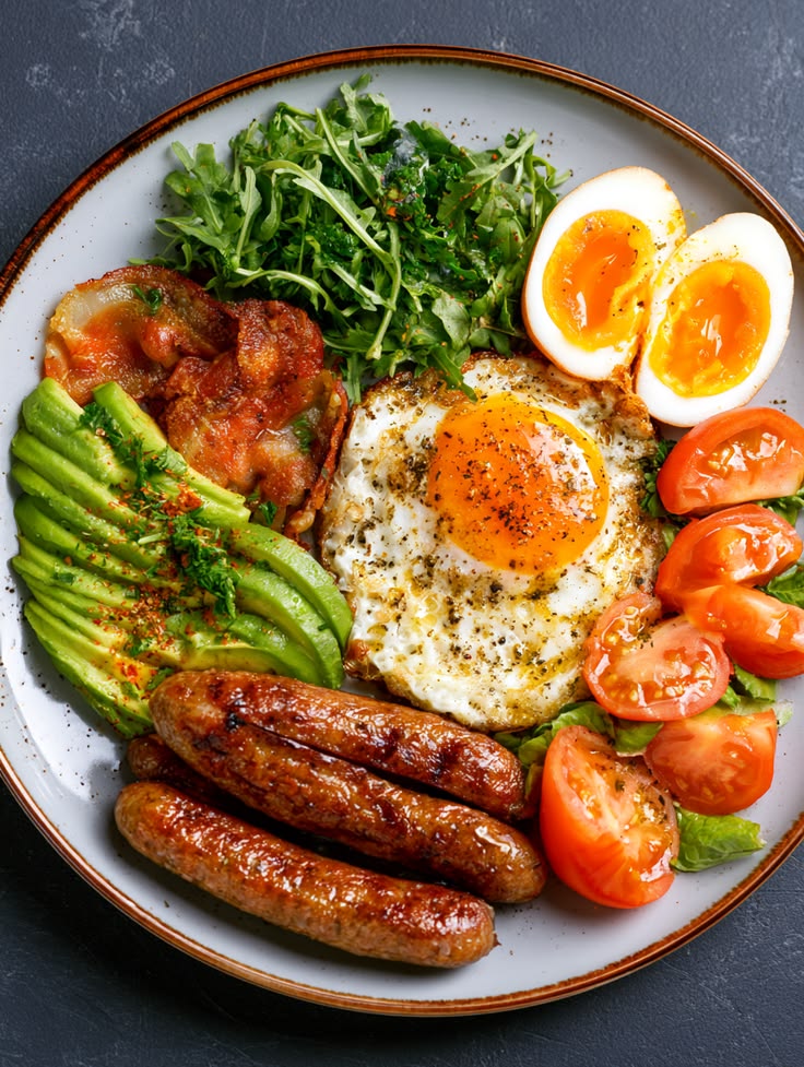 American style breakfast